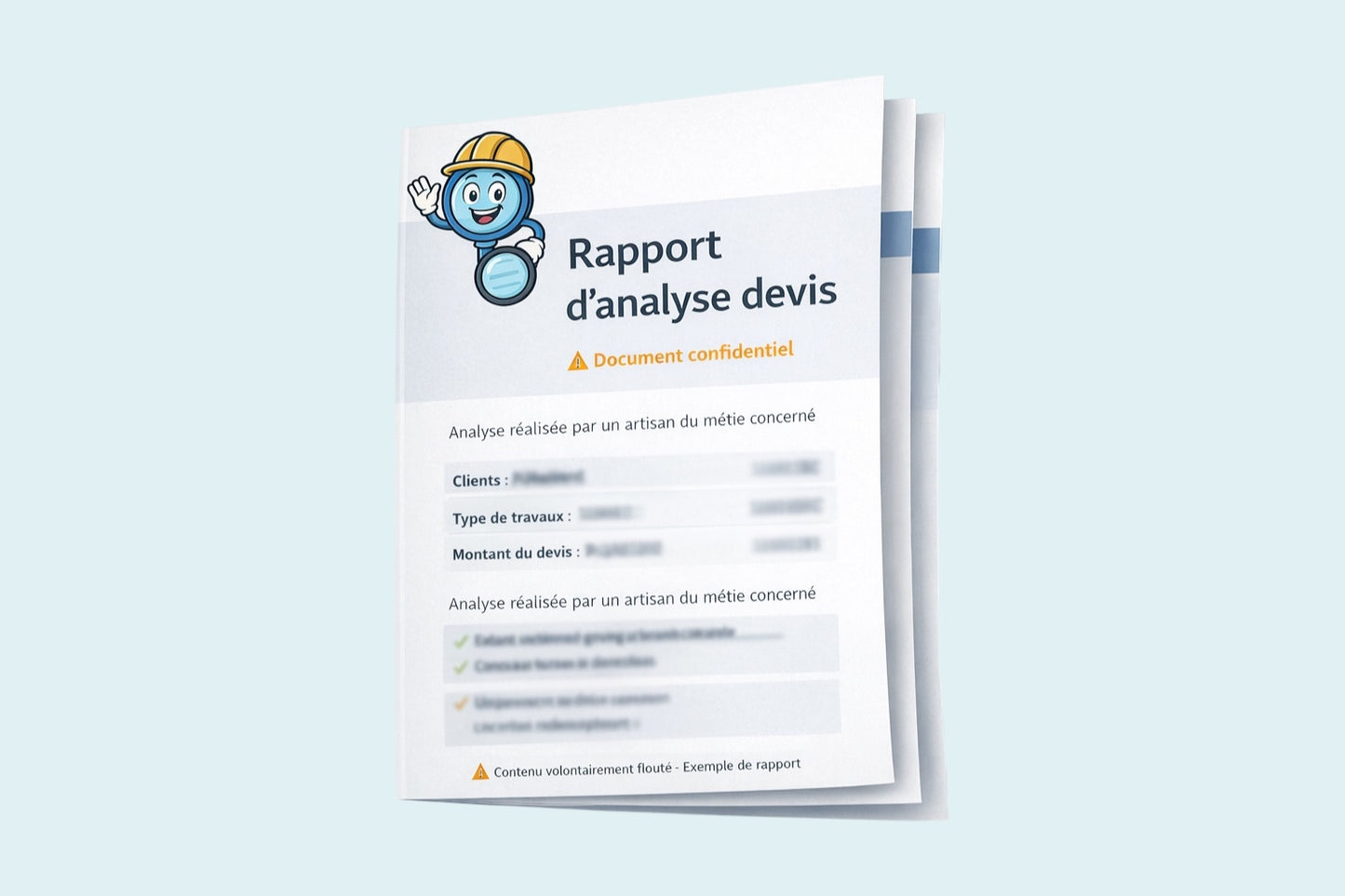 Analyse de devis — Rapport clair